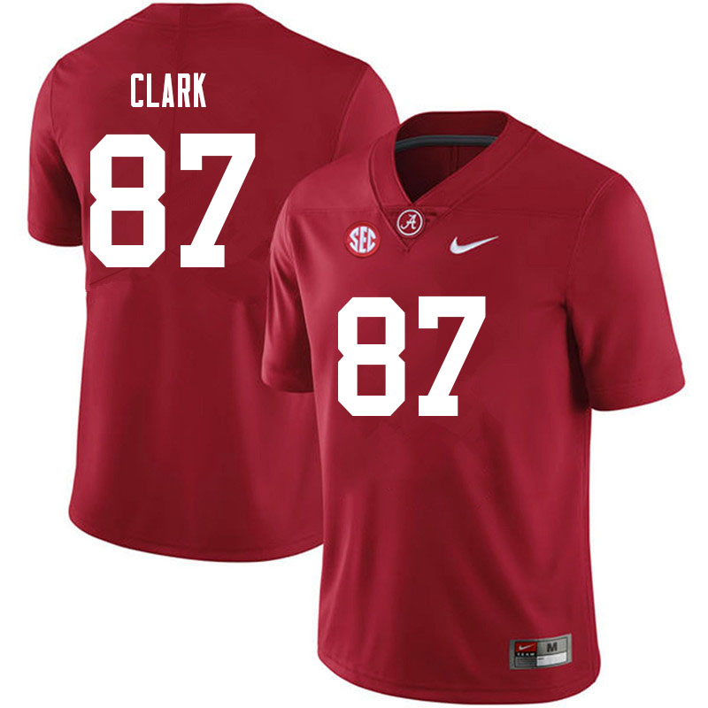 Men #87 Caden Clark Alabama Crimson Tide College Football Jerseys Sale-Black